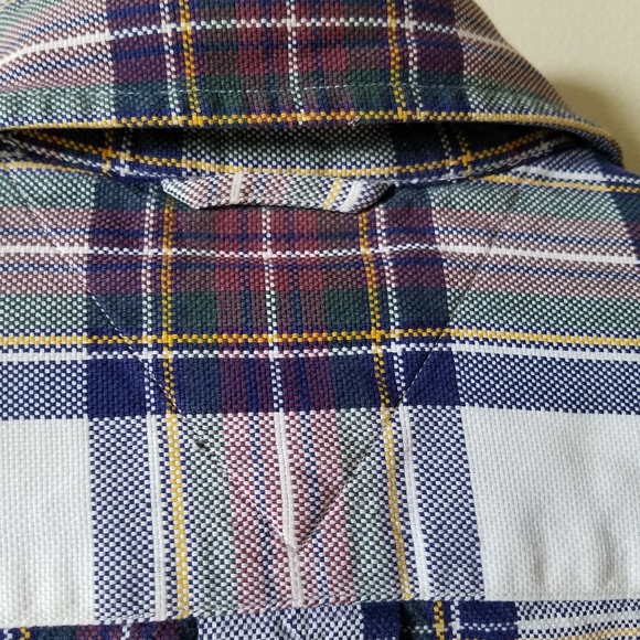 Vintage Tommy Hilfiger Crest Button Up Plaid Long Sleeve Shirt Small Medium - Picture 7 of 11
